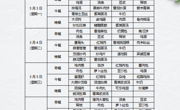 2025年3月3日至3月7日学生菜谱